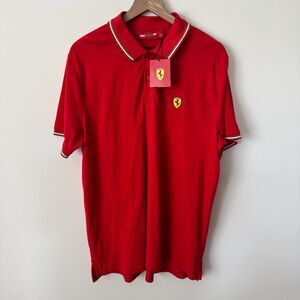 NWT Ferrari Scuderia Formula 1 Tricolore Polo Shirt Mens XL